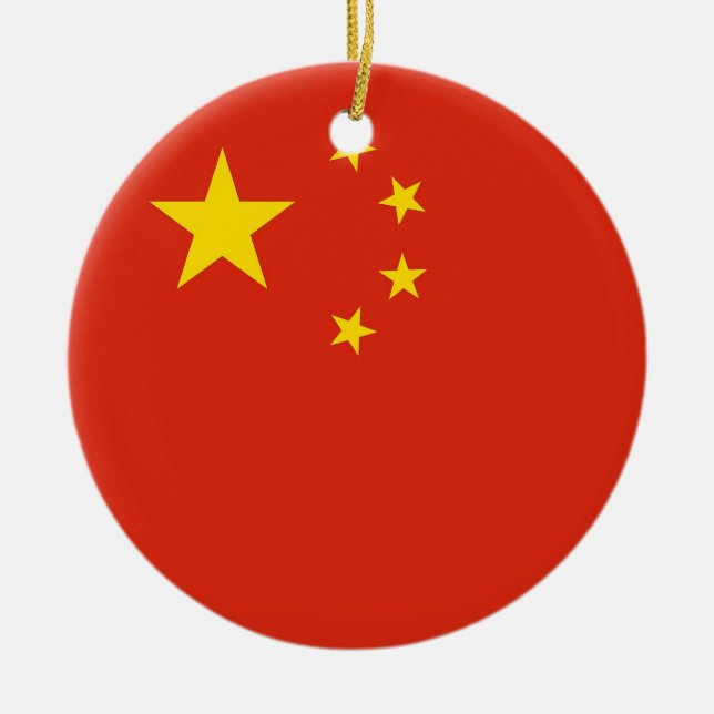 Ornament mit der Flagge der China (Vorne)