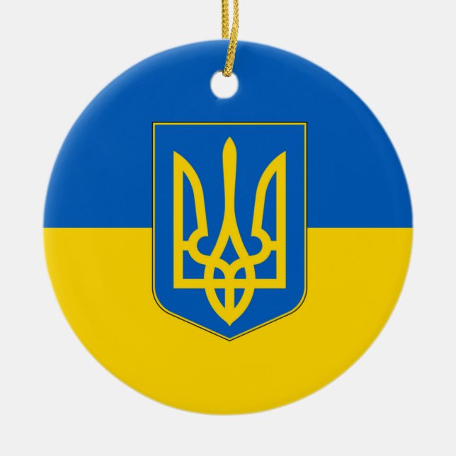 Ornament mit der Flagge der Ukraine (Vorne)