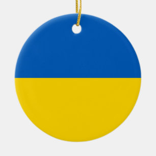 Ornament mit der Flagge der Ukraine
