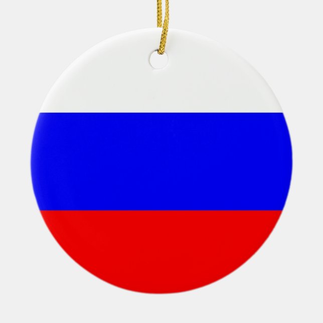 Ornament mit der Flagge Russlands (Vorne)