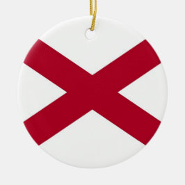 Ornament mit der Flagge von Alabama