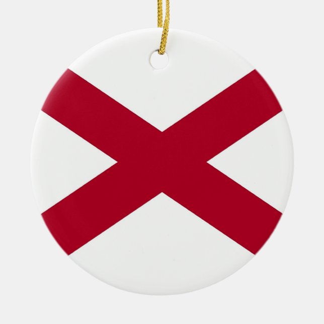 Ornament mit der Flagge von Alabama (Vorne)