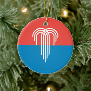 Ornament mit Fahne von Kansas City, Missouri