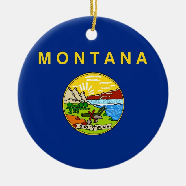 Ornament mit Fahne von Montana (Vorne)