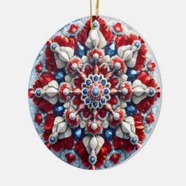 Ornament mit norwegischer Farbgestaltung