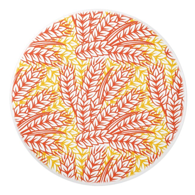 Ornament mit Weizenohren Keramikknauf (Vorderseite)