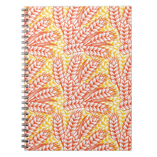 Ornament mit Weizenohren Notizblock