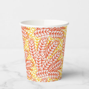 Ornament mit Weizenohren Pappbecher