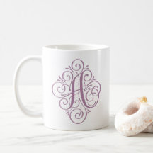 Ornament Monogram Swash Personalisiert