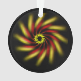 Ornament - Pinwheel auf schwarz