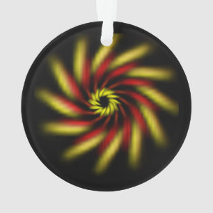 Ornament - Pinwheel auf schwarz