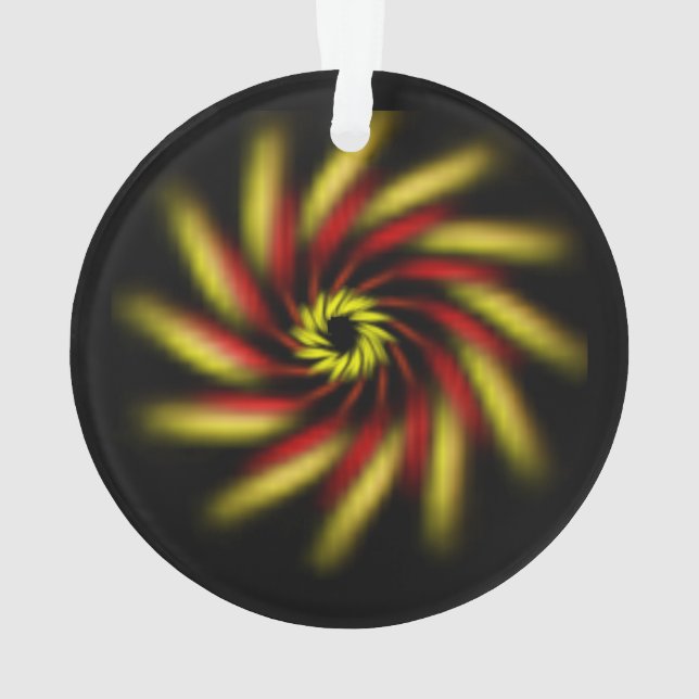 Ornament - Pinwheel auf schwarz (Rückseite)