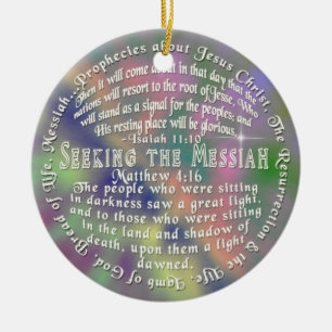 ORNAMENT Prophezeiung Jesus ISAIAH 11:10 Matthew 4