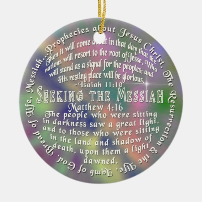 ORNAMENT Prophezeiung Jesus ISAIAH 11:10 Matthew 4 (Vorne)