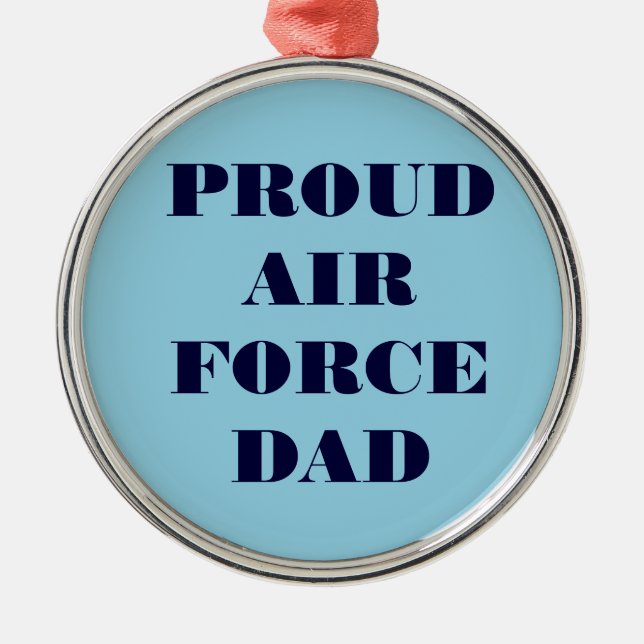 Ornament Proud Air Force Vater Aus Metall (Vorne)