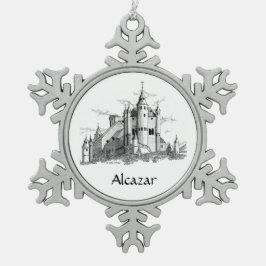 Ornament - Schneeflocke - Alcazar - Schloss