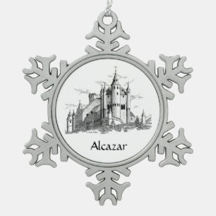 Ornament - Schneeflocke - Alcazar - Schloss