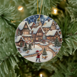 Ornament Snowy Christmas Village