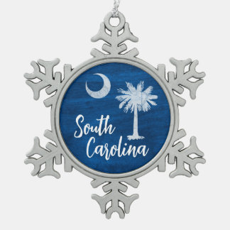 Ornament - South Carolina Flag mit Palmetto Tree