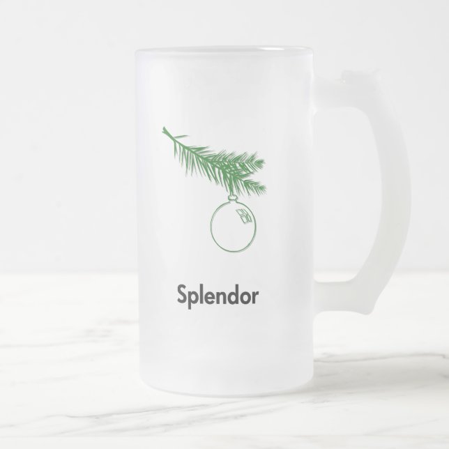 Ornament Splendor Mattglas Bierglas (Rechts)