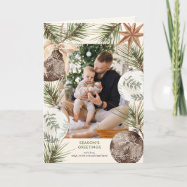 Ornament Surround Foto Urlaubskarte Feiertagskarte