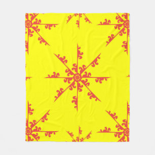 Ornament Swirl Pattern vintage illustrationabstrac Fleecedecke