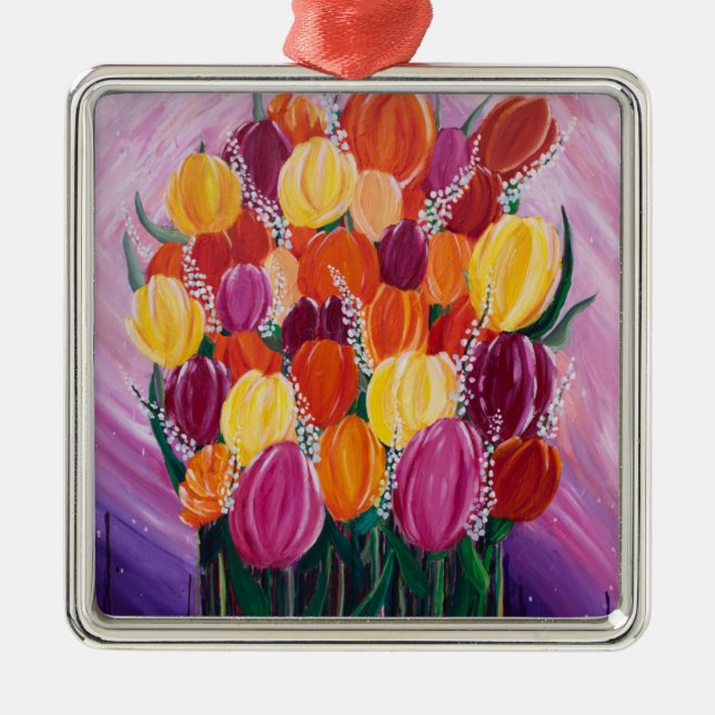 Ornament (Tulip-git to Quit) Aus Metall (Vorne)