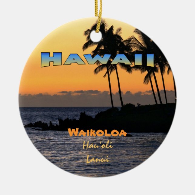 Ornament: Twilight in Waikoloa (Kreis) Keramikornament (Vorne)