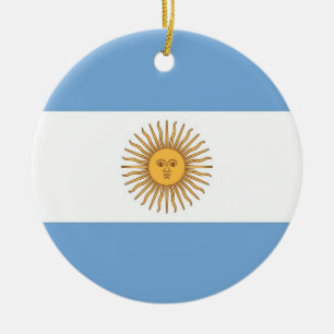 Ornament unter der Flagge Argentiniens