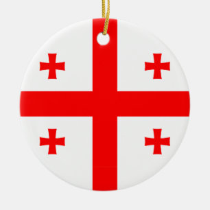 Ornament unter der Flagge Georgiens