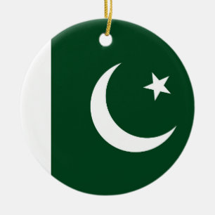 Ornament unter der Flagge Pakistans