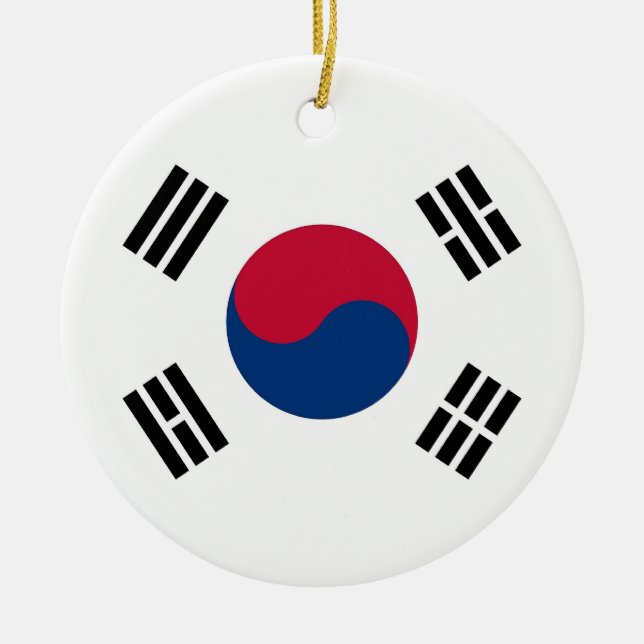 Ornament unter der Flagge Südkoreas (Vorne)