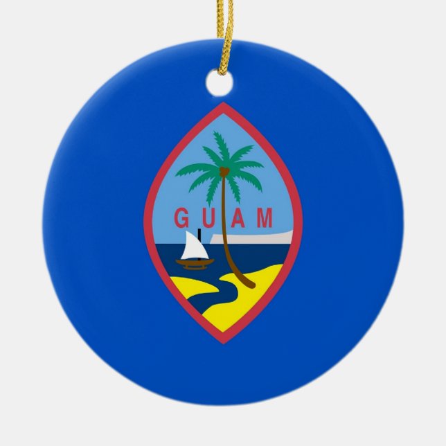 Ornament unter der Flagge von Guam (Vorne)