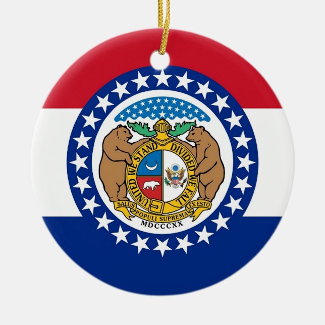 Ornament unter der Flagge von Missouri (Vorne)