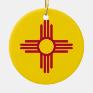 Ornament unter der Flagge von New Mexico