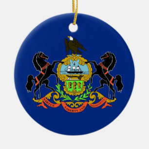 Ornament unter der Flagge von Pennsylvania