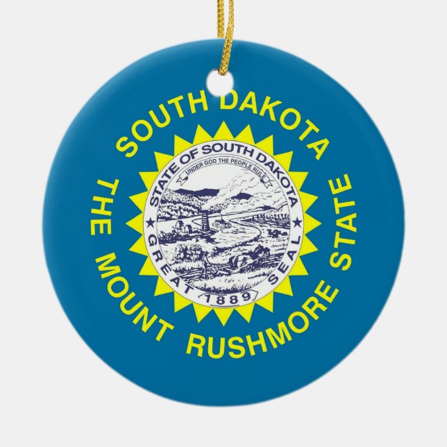 Ornament unter der Flagge von South Dakota (Vorne)