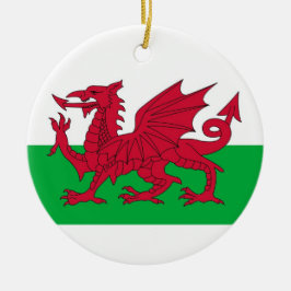 Ornament unter der Flagge von Wales