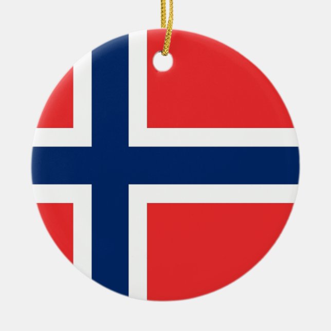 Ornament unter norwegischer Flagge (Vorne)