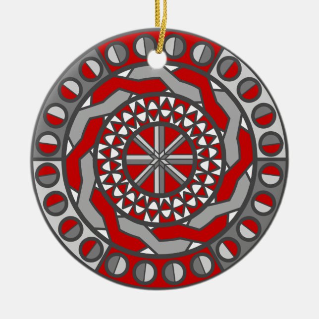 Ornament von Roten Maschinen (Vorne)