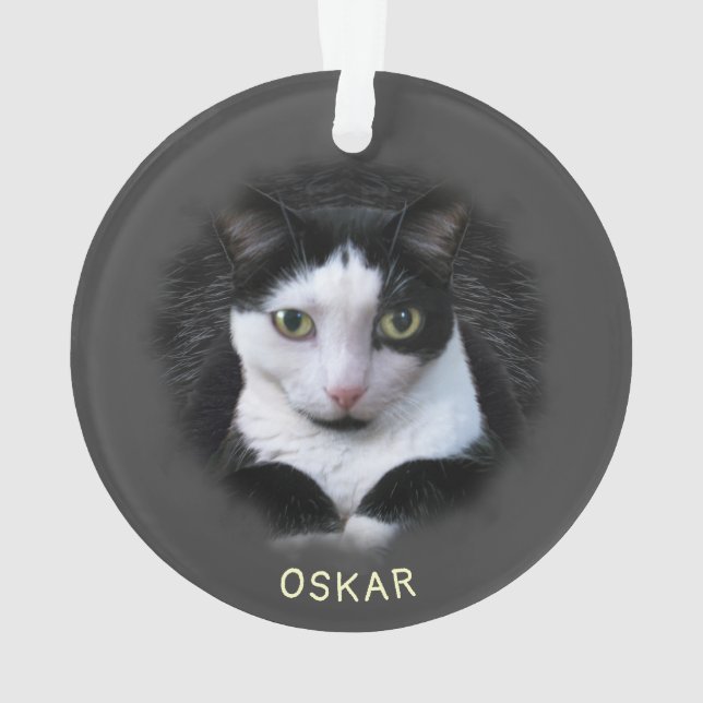 Ornament w. 2 Ihrer Fotos und Namen Akryllisch (Rückseite)