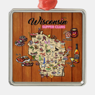 Ornament - Wisconsin Supper Club Aus Metall
