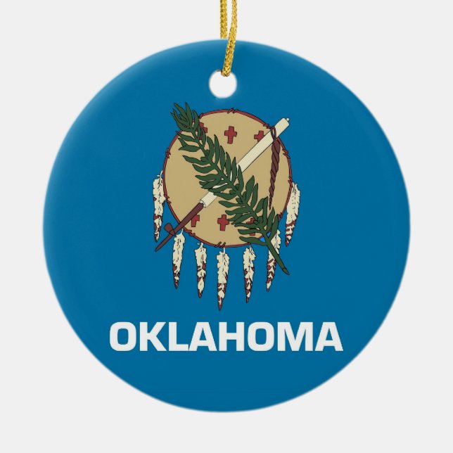 Ornament with flag of Oklahoma (Vorne)
