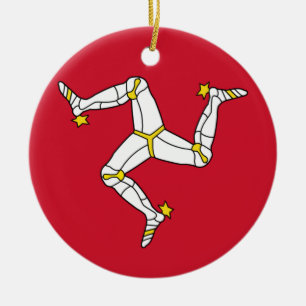 Ornament with Isle of Man flagge, Vereinigtes Köni