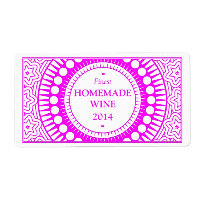 Ornamental 01 - Magenta on White (Vorne)