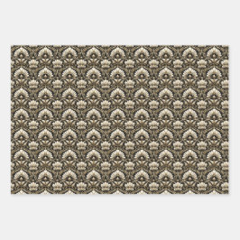 Ornamental Art Deco – Noir | Decorative Luxe Geschenkpapier Set