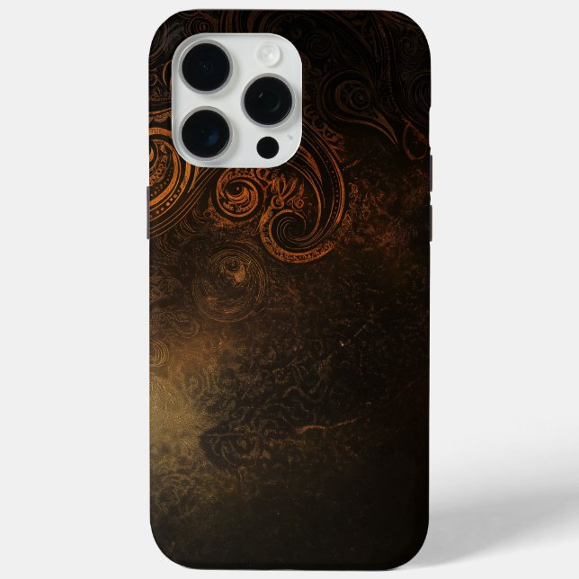 🖤 Ornamental Dark Gold Pattern - Luxurious & Intr Case-Mate iPhone Hülle (Rückseite)