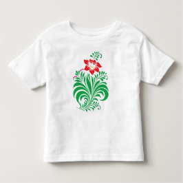 Ornamental Floral Flower Design – Elegant Kleinkind T-shirt