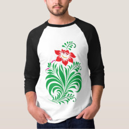 Ornamental Floral Flower Design – Elegant T-Shirt