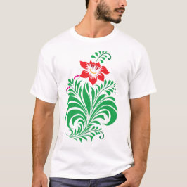 Ornamental Floral Flower Design – Elegant T-Shirt